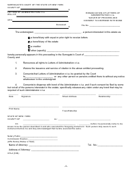 Form CTA-1 Petition for Letters of Administration C.t.a After Probate Scpa 1418 and 1419 - New York, Page 6