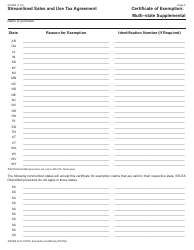 Form 51A260 Streamlined Sales and Use Tax Agreement - Certificate of Exemption - Kentucky, Page 2