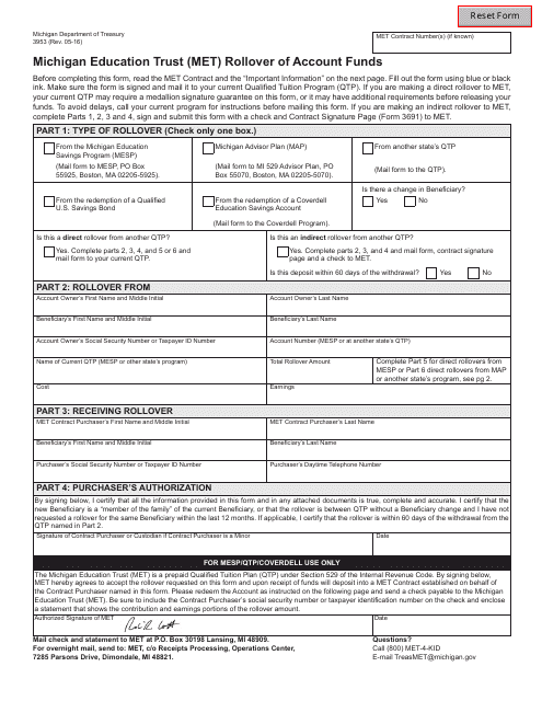 Form 3953  Printable Pdf