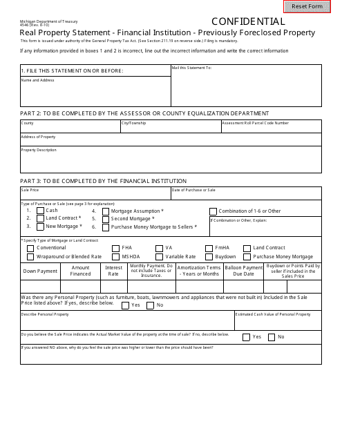 Form 4546  Printable Pdf