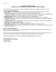 Form 4971 Competitive Grant Assistance Program (Cgap) Narrative Report (Nr) - Michigan, Page 2