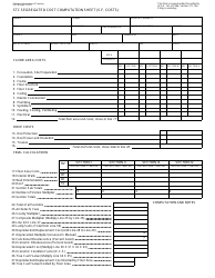 Document preview: Form L-4105 Stc Segregated Cost Computation Sheet (S.f. Costs) - Michigan