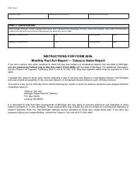 Form 4856 Monthly Pact Act Report - Tobacco Sales Report - Michigan, Page 2