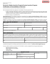 Michigan Certificate of Nonresidency Download Printable PDF