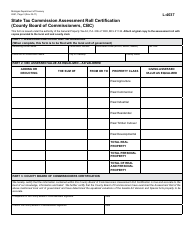 Form 2691 (L-4037) &quot;State Tax Commission Assessment Roll Certification&quot; - Michigan, Page 3