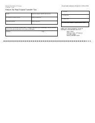 Document preview: Form 2719 Return for Real Estate Transfer Tax - Michigan