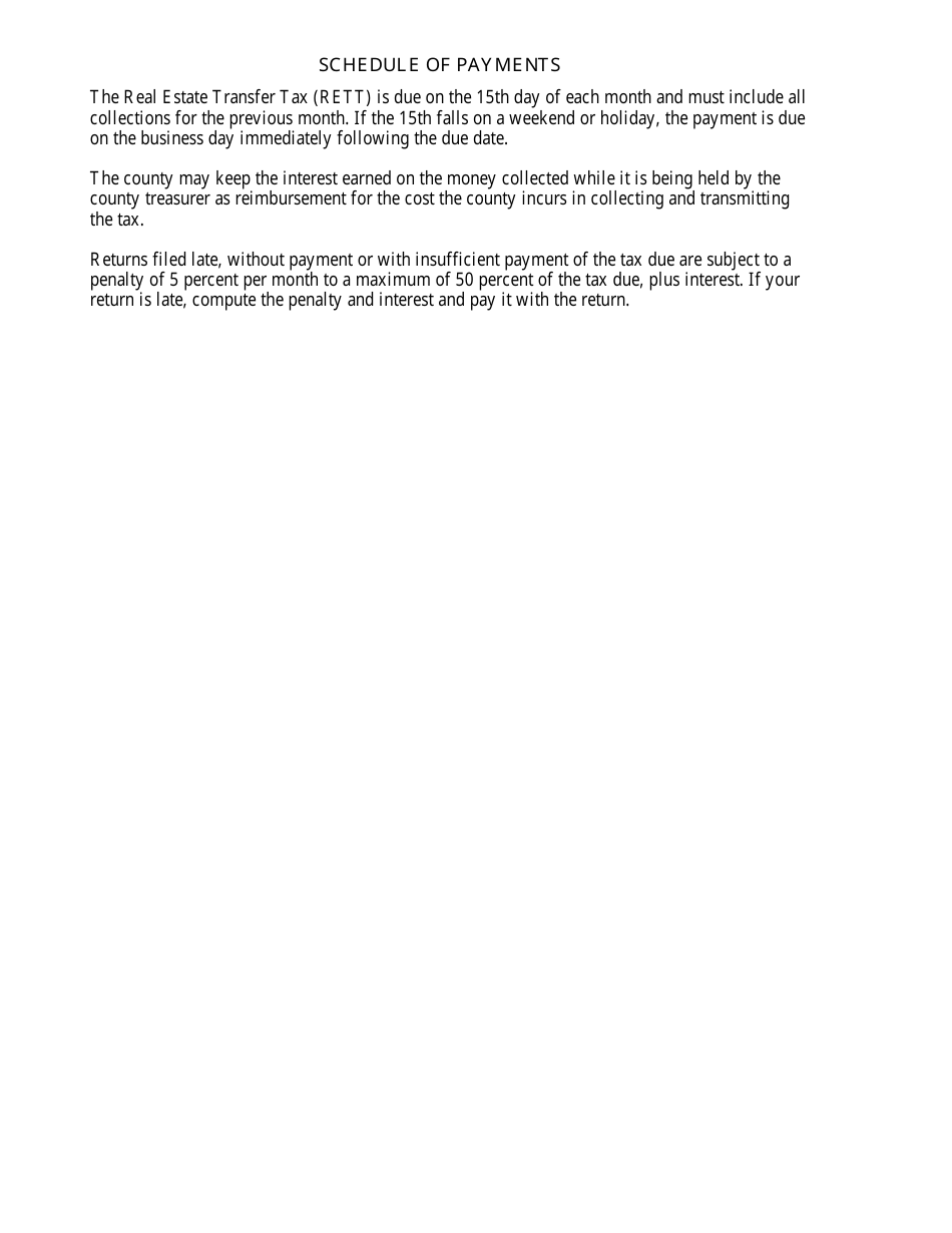 Form 2719 Return for Real Estate Transfer Tax - Michigan, Page 2