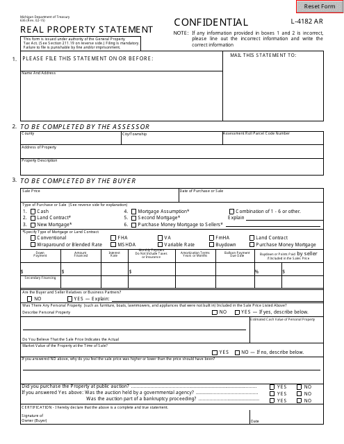 Form 636 (L-4182AR)  Printable Pdf
