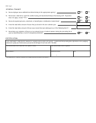 Form 3883 Municipal Finance Qualifying Statement Worksheet - Michigan, Page 2