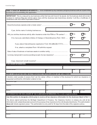 Form 5156 Request for Tax Clearance Application - Michigan, Page 2