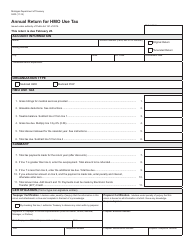 Form 5200 Annual Return for HMO Use Tax - Michigan