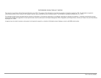 TTB Form 5150.18 User&#039;s Report of Denatured Spirits, Page 2