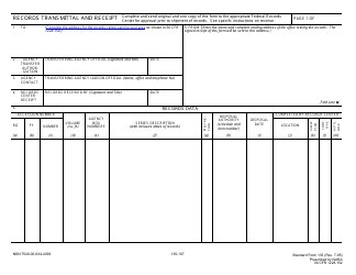 Document preview: Form SF-135 Records Transmittal and Receipt