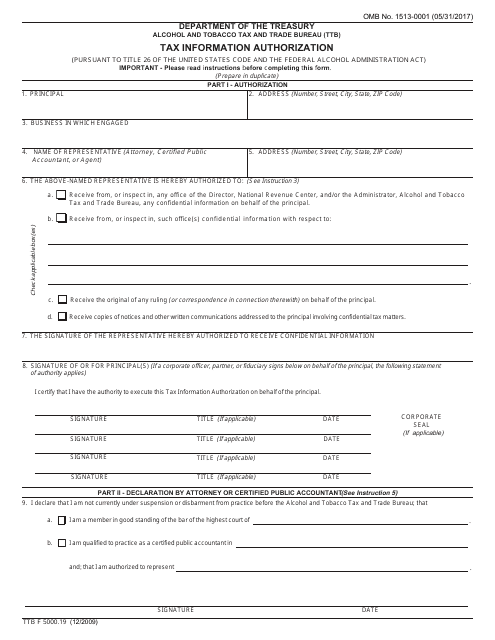 TTB Form 5000.19 - Fill Out, Sign Online and Download Fillable PDF ...