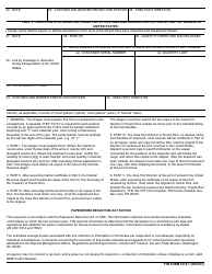 TTB Form 5170.7 Application and Permit to Ship Liquors and Articles of Puerto Rican Manufacture Taxpaid to the United States, Page 2
