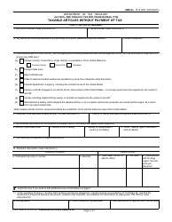 TTB Form 5200.14 &quot;Taxable Articles Without Payment of Tax&quot;, Page 4