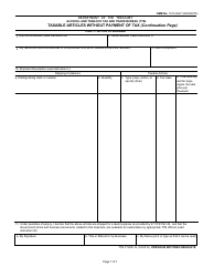 TTB Form 5200.14 &quot;Taxable Articles Without Payment of Tax&quot;, Page 7
