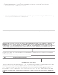 TTB Form 5000.29 Environmental Information, Page 2