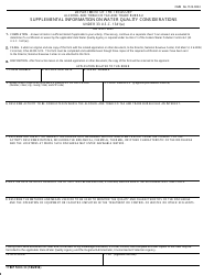 TTB Form 5000.30 &quot;Supplemental Information on Water Quality Considerations&quot;