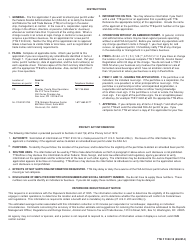 TTB Form 5100.18 &quot;Application for Amended Basic Permit Under Federal Alcohol Administration Act&quot;, Page 2