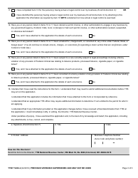 TTB Form 5230.4 &quot;Application for Permit to Import Tobacco Products or Processed Tobacco&quot;, Page 3