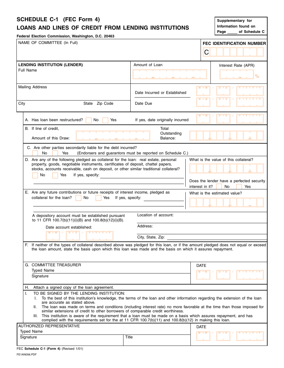 FEC Form 4 Report of Receipts and Disbursements for a Committee or Organization Supporting a Nominating Convention, Page 6