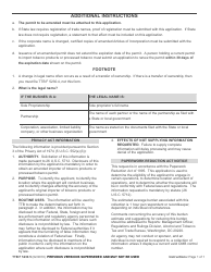 TTB Form 5230.5 &quot;Application for Amended Permit to Import Tobacco Products or Processed Tobacco&quot;, Page 3