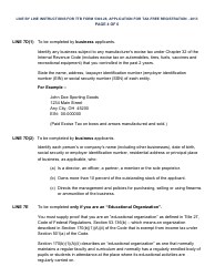 Instructions for TTB Form 5300.28 Application for Registration for Tax-Free Transactions Under 26 U.s.c. 4221, Page 4