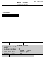 TTB Form 5110.38 &quot;Formula for Distilled Spirits Under the Federal Alcohol Administration Act&quot;