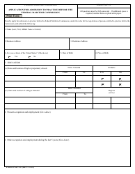 Form FMC-12 Application for Admission to Practice Before the Federal Maritime Commission