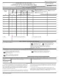TTB Form 5120.20 &quot;Certificate of Tax Determination - Wine&quot;