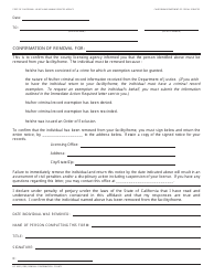 Document preview: Form LIC300E Confirmation of Removal - California