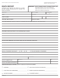 Document preview: Form LIC624A Death Report - California