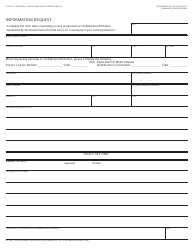 Form LIC989 Information Request - California