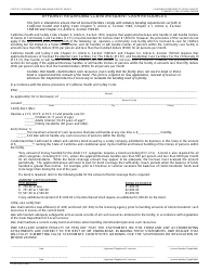Document preview: Form LIC400 Affidavit Regarding Client/Resident Cash Resources - California