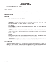 Form LIC403A Balance Sheet Supplemental Schedule - California, Page 4