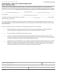 Form LIC701B Gastrostomy - Tube Care Consent/Verification Child Care Facilities - California