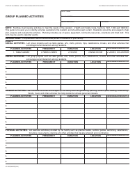 Document preview: Form LIC623 Group Planned Activities - California