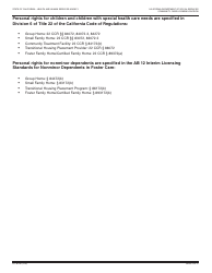 Form LIC613B Personal Rights Children&#039;s Residential Facilities - California, Page 3