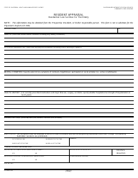 Form LIC603A Resident Appraisal - California