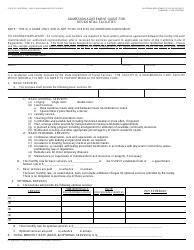 Form LIC604 Admission Agreement Guide for Residential Facilities - California