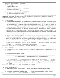 Form LIC604A Admission Agreements for Residential Care Facilities for the Elderly - California, Page 6
