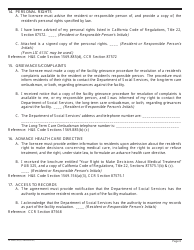 Form LIC604A Admission Agreements for Residential Care Facilities for the Elderly - California, Page 8