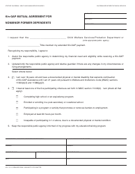 Document preview: Form KG3 Kin-Gap Mutual Agreement for Nonminor Former Dependents - California
