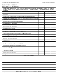 Document preview: Form LIC9120 Facility Visit Checklistadult Residential Facility - California