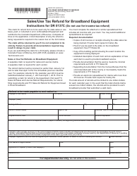Form DR0137C Sales/Use Tax Refund for Broadband Equipment - Colorado