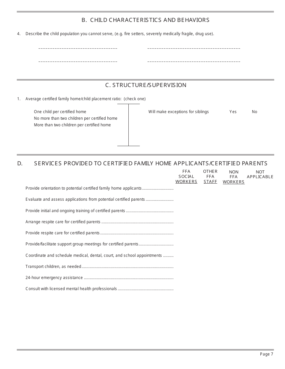 Form LIC9128 Foster Family Agency Program Statement - California, Page 10