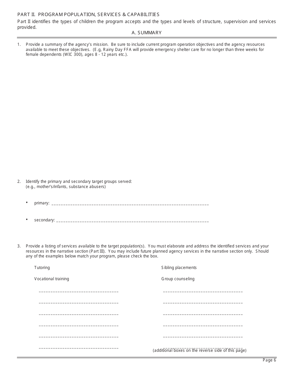 Form LIC9128 Foster Family Agency Program Statement - California, Page 8