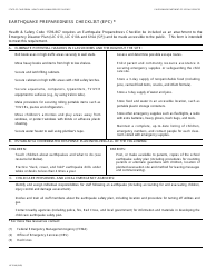 Document preview: Form LIC9148 Earthquake Preparedness Checklist (Epc) - California