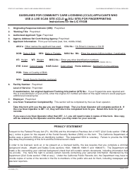 Form LIC9163B Request for Live Scan Service - Long Term Care Ombudsman - California, Page 2